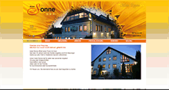 Desktop Screenshot of hotel-sonne-waldbronn.de